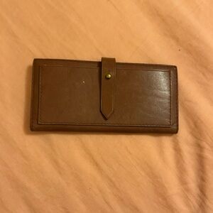 Madewell Post Wallet English Saddle